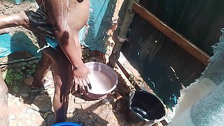 Outdoor Shower Experience the African Way with My Ebony Girl