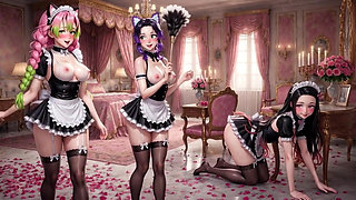 Ai Anime Hentai Compilation - Multiple Girls Teasing & Masturbating NSFW Mix Vol. 1