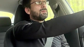 She Couldn’t Wait - MILF Blowjob & Handjob While Driving - Public Car Sex Kingyordanov