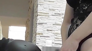 One Fat Slave Getting Fucked by Two Beautiful Ladies
