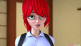 Student fucks bespectacled professor - 3D Hentai Cartoon
