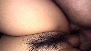 Her muff getting fucked deep and hard like a boss