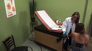 Hot Latina Patient Squirts Hard at Gynecologist Clinic - Aaron T & Vivian Vee