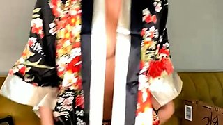 Big boobs milf masturbates with her dildo