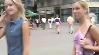 Beautiful Exhibitionist Naked In Public
