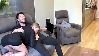 I Spy My Boyfriend Fucking His Slutty Colleague And I Join And Lick His Cum From Her Pussy With Francis X, Tiffany Tatum And Annalisa Atomic Blonde