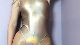 Curly Blonde Teen Records Solo Dildo Masturbation More at