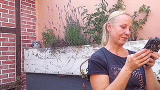 Mature Blonde Wife Enjoys Foot Fetish