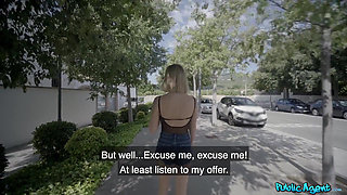 Agent - Cute Blonde Lya Missy Getsfucked in the Forest and Cum All Over Her Glasses