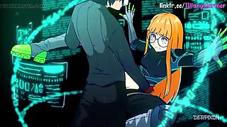 TiffanyWarmer Blowjob Creampie Hardcore - Petite Ukrainian with Perfect Body Fucks Big Cock in Persona 5 Hentai Parody