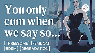 ASMR Audio Porn: FFM Threesome with British Dominatrix - BDSM, Femdom & Degradation - Erotic Audio Roleplay for Women