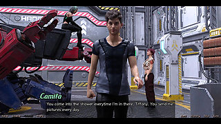 Stranded in Space - Checking Out the Cute Robot Girl