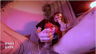 My Femdom Goth Neighbor Pegging Me And Tested Her New Toy On Me