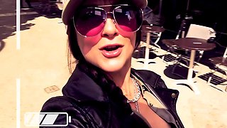 german instagram girl seduced in public