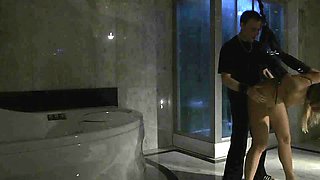 Sperm Mouth Fuck For A Busty Teenie Slave