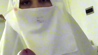 Girl in Burka Cum Walk and Public Pissing