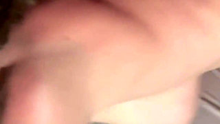 Hard Threesome for a French Girl Who Enjoys a Gangbang in a Club and Sprays Cum