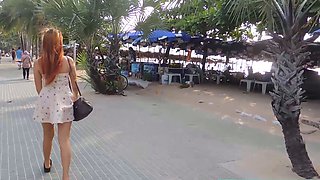 Chubby Thai amateur teen hooker POV sex