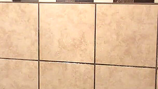 Shower time showing my hot body while going live!