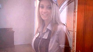 Slut gives wam deep throat pov blowjob and handjob