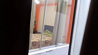 Secretary Brunette Latina Fucks Boss - Spy Cam Cheating Wife Moaning Hard