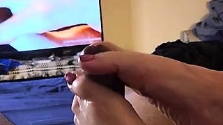 POV blowjob amateur eurobabe in red devil lingerie