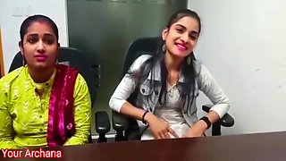 Job Offer Karke Boss Ne Dono Ladki Ko Chuda With Full Hindi Audio Your Archana