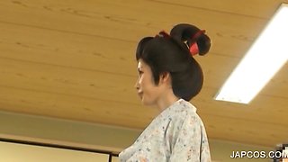 Geisha slave gets punished