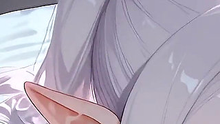 Frieren Came to Her Boss to Ask for a Raise, Frieren Has Sex with Her Boss, Frieren Hentai Cosplay