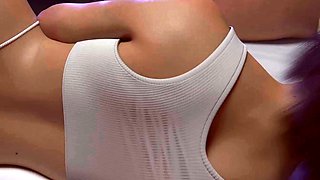Stepson Fucks Stepmom In Bed, Husband Dozes Off Next To Them