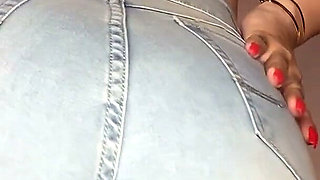 Fetish Tight Jeans Clenching My Bubble Ass JOI Cum Countdown