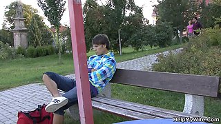Stranger fucks his sexy wife