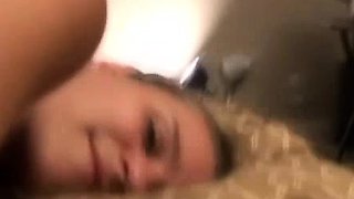 Amateur retro babe cockriding before cumshot