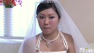 Lustful asian bride breathtaking porn scene