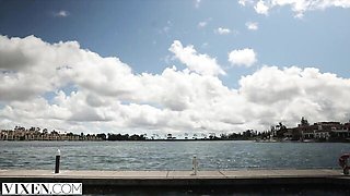 Mick Blue and Amber Moore's blonde trailer by Vixen