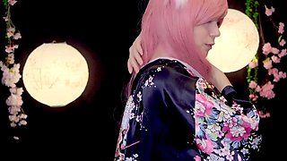 Emo teen Becka solo webcam masturbation
