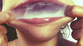 Obeying my master's orders by smoking and sucking cock