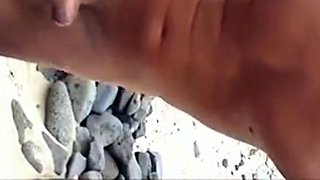 Spanish Beach Masturbation
