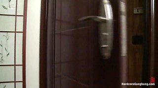 Beautiful 19 yr old Russian Blonde Takes Two Dicks in her Pussy