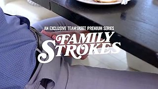 Latina stepmom gives sloppy head in POV