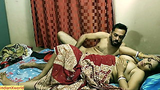 Hardcore romantic sex with close friends wife ! Dada cum inside my pussy