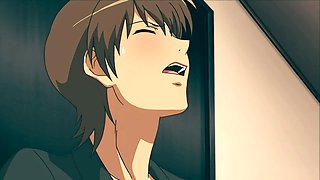 Hairy pussy, anime, blowjob