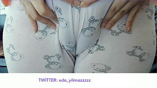 Cameltoe - Swollen Pussy - Rubbing Pussy with Pajama