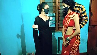 Desi Bhabhi Teaches Virgin Devar Hardcore Fucking - Threesome Blowjob & Homemade Sex