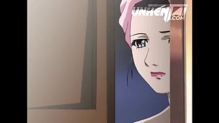Uncensored Hentai: Stepmom Catches Stepson Masturbating with Her Lingerie