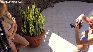 Some topless outdoor photo session with charming slender Anna J