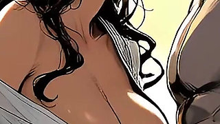 Horny Old Blonde Widow Fucks Hard with Gardener - Passionate Outdoor Sex - Ai Animation