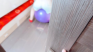 Busty Gym MILF Couldn’t Wait. Best Amateur Sex