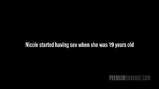 Cum Hungry Whore Nicole Gets Mouthful Of Cum And Swallows 59 Loads In Bukakke Porn