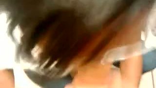 I love watching my dick slide in and out of her dirty mouth